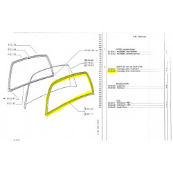 windshield seal mounting with covers