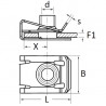 écrou taraudé à pincer Ø6