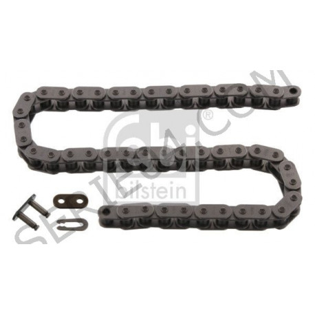 Engine oil pump chain