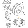 jeu de 4 plaquettes de frein avant Brembo