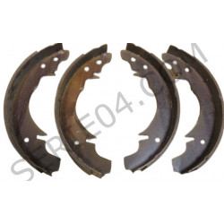 set of 4 front brake shoes, standard exchange