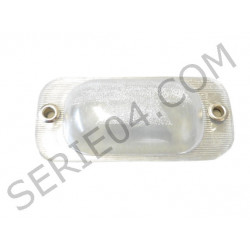 License plate light lens