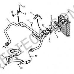 durite de chauffage 4 voies