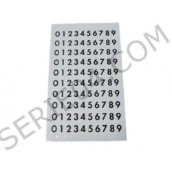 number plate charging plate stickers