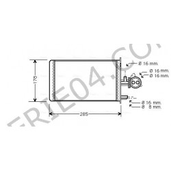 Radiateur de chauffage + robinet