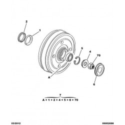 achterwiel bearing kit