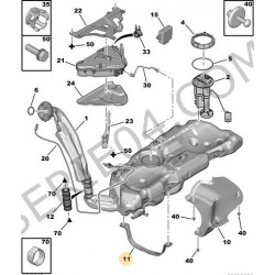 sangle de maintien de réservoir