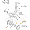 kit roulement de roue arrière + moyeu