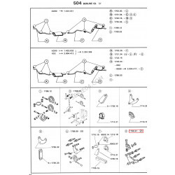 exhaust fixing parts set