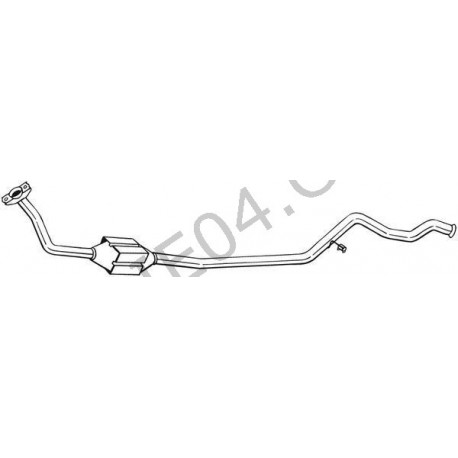 tube d'échappement avec catalyseur