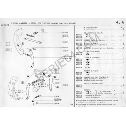 Handbrake adjustment lever