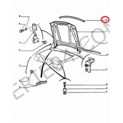 joint arrière de capot moteur