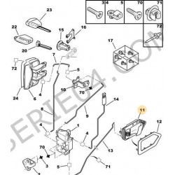 front door remote control handle