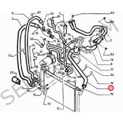 durite supérieure de radiateur XUD9-XUD9TE