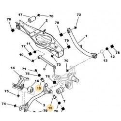 articulation de bras arrière