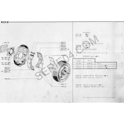 jeu de 4 garnitures de frein arrière 40mm