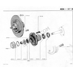 Vorderradnabe + Bremsscheibe Ø276mm