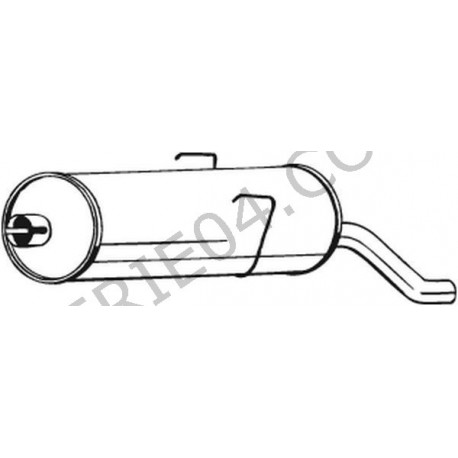 Rear silencer
