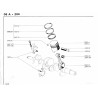 Kit chemises pistons XK bloc 1 pièce XK4