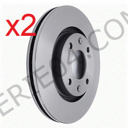 paire de disque de frein avant ventilés Ø266