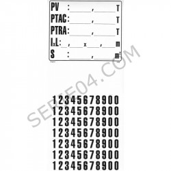 blank self-adhesive charging plate 135x145mm