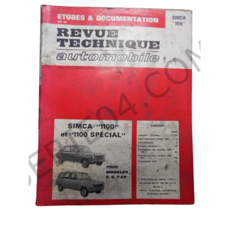 revue technique 1100 1973