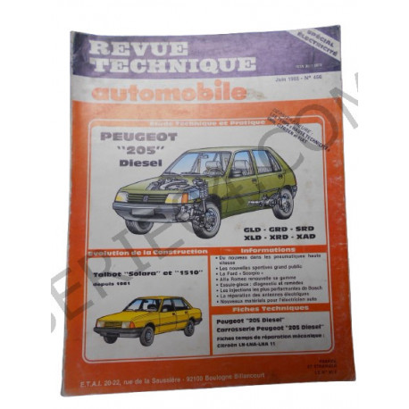 revue technique 205 Diesel