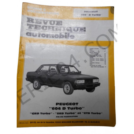 revue technique 604 diesel