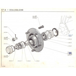 Rear hub inner bearing Ø35x80x21mm