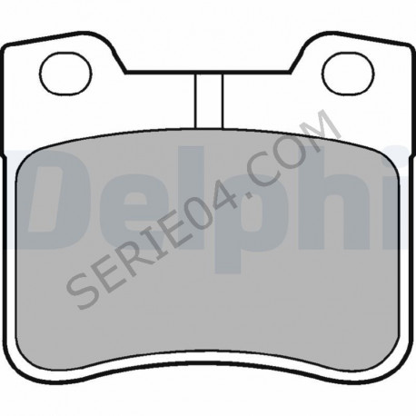 Front brake pad set for Téves caliper