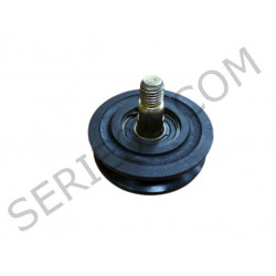 Air conditioning belt tensioner pulley
