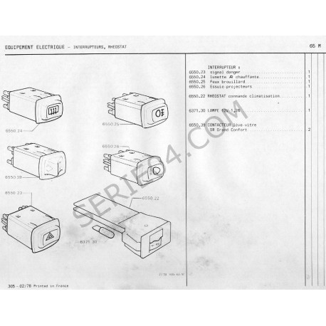Power Window Switch
