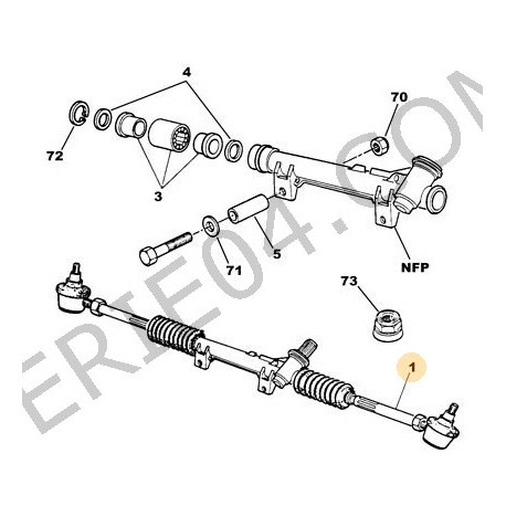 Mechanical steering exchange-standard