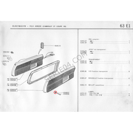 Taillight cover screws