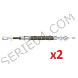 Set of 2 handbrake cables