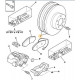 Front brake disc set