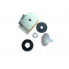 verrou + guide plastique de vitre D