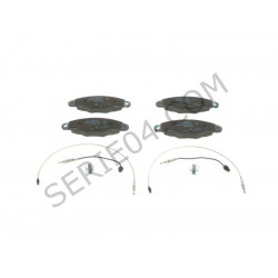 Set of 4 front brake pads