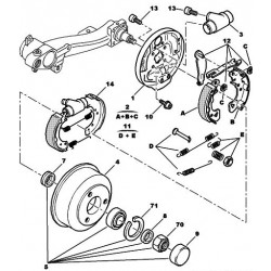 Rear wheel bearing kit