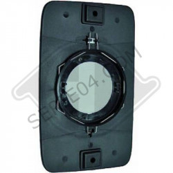 Curved mirror for exterior rearview mirror