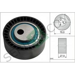 Accessory belt tensioner pulley