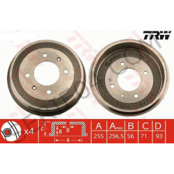 Tambour de frein ar