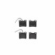 Rear brake pad kit