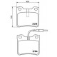 Rear brake pad kit