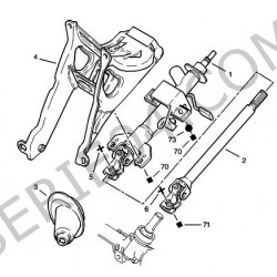 mechanische Lenkradachse
