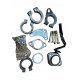 front exhaust tube and silencer fixing kit