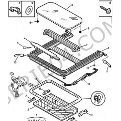 sunroof frame rear seal