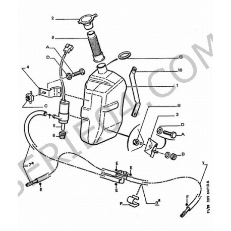 windshield washer reservoir