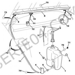 windshield washer reservoir