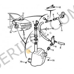 windshield washer reservoir
